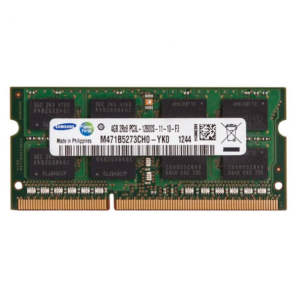 رم لپ تاپ سامسونگ مدل DDR3L 12800S MHz ظرفیت 4 گیگابایت