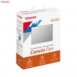هارد دیسک اکسترنال توشیبا مدل CANVIO FLEX  ظرفیت 4 ترابایت