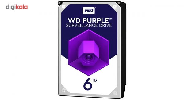 هارددیسک اینترنال وسترن دیجیتال مدل Purple WD60PURZ ظرفیت 6 ترابایت